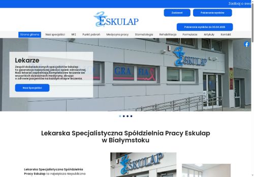 LEKARSKA SPECJALISTYCZNA SPÓŁDZIELNIA PRACY „ESKULAP”